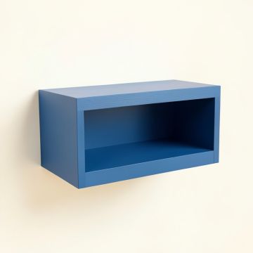 Dune Crest Wall-Mounted Shelf - Blue (synthetic illustration; no displayed measurements)