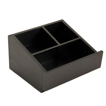 Linden Bend Empty Coffee-Station Organizer - Black (synthetic illustration; no displayed measurements)