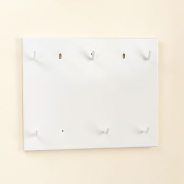 Summit Branch Empty Wall-Mounted Tool Organizer Panel - White (synthetic illustration; no displayed measurements)