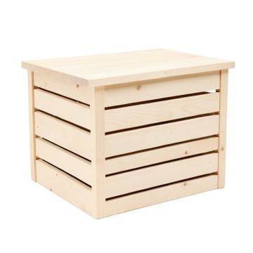 Ash Canyon Closed Outdoor Storage Box - Ivory