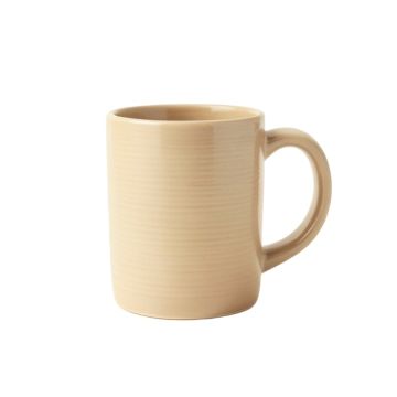 Reed Branch Ceramic Mug - Beige