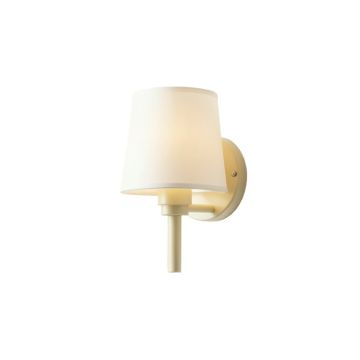 Linden Dale Wall Sconce Mounted On A Plain Wall - Cream