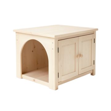 Oak Bend Empty Furniture-Style Litter Enclosure - Ivory