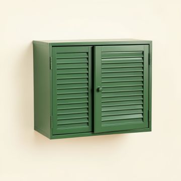 Olive Crest Wall-Mounted Entry Cabinet - Green (synthetic illustration; no displayed measurements)