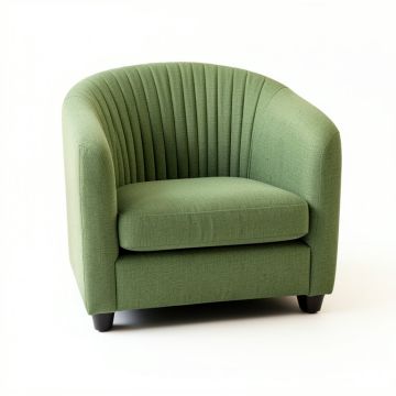 Flint Brook Upholstered Armchair - Green (synthetic illustration; no displayed measurements)