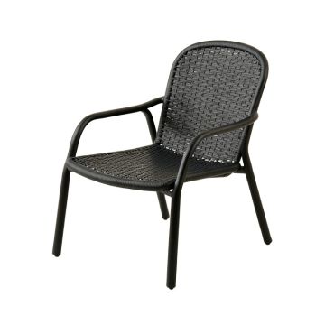 Vale Bluff Outdoor Lounge Chair - Black