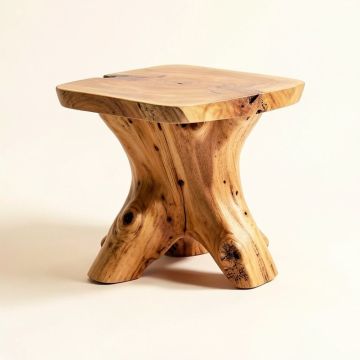Teak Root Side Table (synthetic illustration; no displayed measurements)
