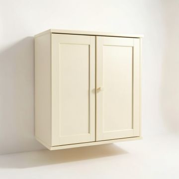Holly Bridge Wall-Mounted Laundry Cabinet - Cream (synthetic illustration; no displayed measurements)