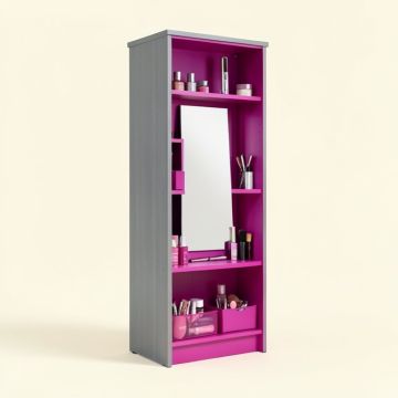 Rieves Over The Door Makeup Storage Jewelry Armoire With Mirror (synthetic illustration; no displayed measurements)