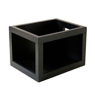 Dawn Bluff Empty Furniture-Style Pet Crate - Black