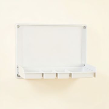 Dune Bridge Empty Wall-Mounted Tool Organizer Panel - White (synthetic illustration; no displayed measurements)