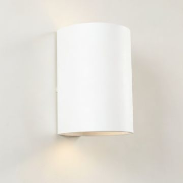 Cliff Dale Wall Sconce Mounted On A Plain Wall - White (synthetic illustration; no displayed measurements)