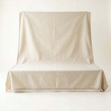 Heath Brook Flat Bed Sheet - Beige (synthetic illustration; no displayed measurements)