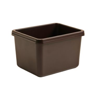 36 Gallon Water Resistant Plastic Deck Box In Dark Coffee