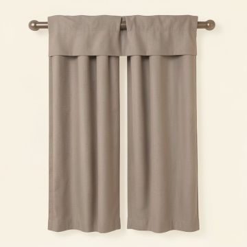 Janell Solid Sheer Rod Pocket Curtain Panels (synthetic illustration; no displayed measurements)