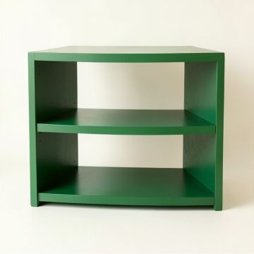 Sage Arc Desktop Shelving Unit (synthetic illustration; no displayed measurements)