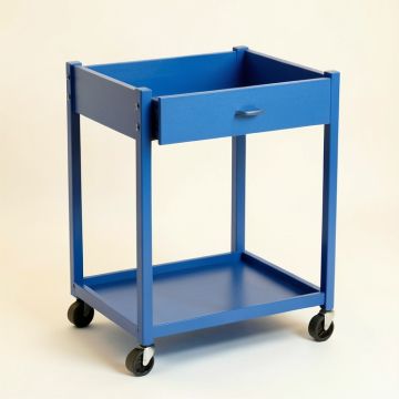 Brook Edge Empty Rolling Workshop Cart - Blue (synthetic illustration; no displayed measurements)