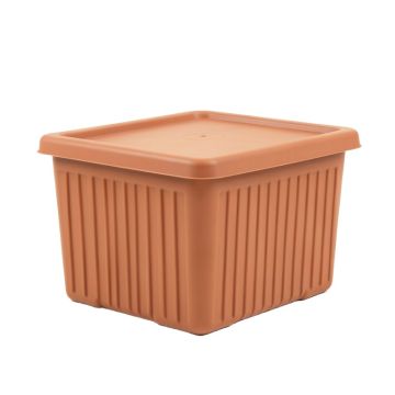 Bay Branch Closed Outdoor Storage Box - Terracotta (synthetic illustration; no displayed measurements)
