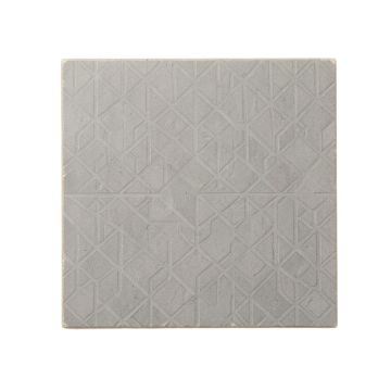 Cliff Bend Uninstalled Square Decorative Tile - Gray