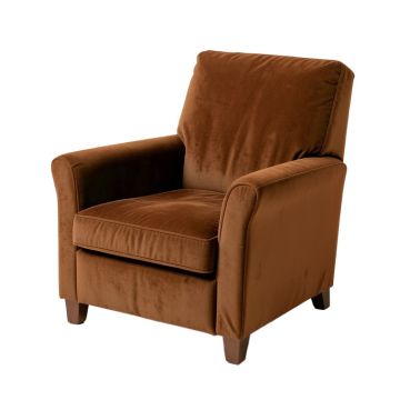 Einar 35.4 '' Wide Velvet Manual Standard Recliner