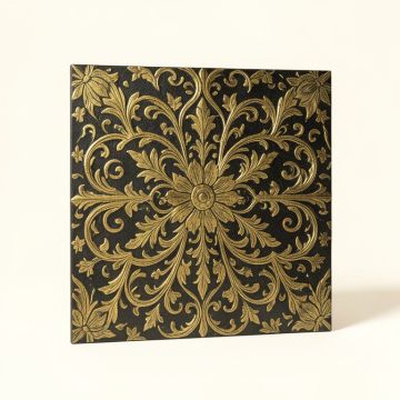 Viola 12 '' X 18 '' Metal Decorative Mural Tile (synthetic illustration; no displayed measurements)