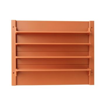 Heath Brook Empty Wall-Mounted Tool Organizer Panel - Terracotta