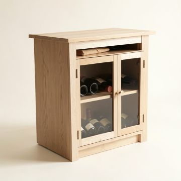 Josephine Bar With Wine Storage (synthetic illustration; no displayed measurements)