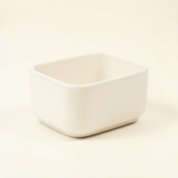 Cedar Bend Empty Railing Planter With Integral Brackets - White (synthetic illustration; no displayed measurements)