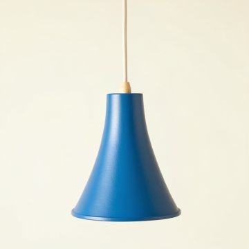 Juniper Branch Pendant Light Suspended From One Plain Cable - Blue (synthetic illustration; no displayed measurements)