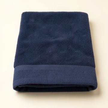Ash Crest Bath Towel - Navy (synthetic illustration; no displayed measurements)