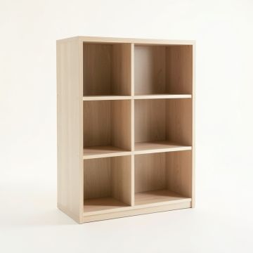 Briar Edge Freestanding Bookcase - Beige (synthetic illustration; no displayed measurements)