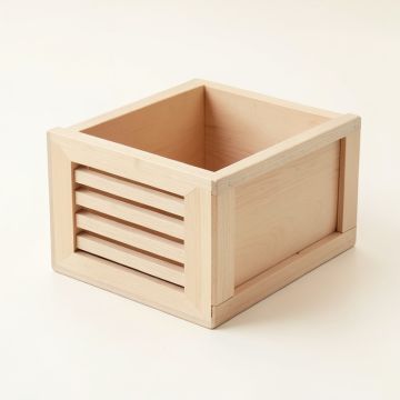 Clay Field Empty Furniture-Style Litter Enclosure - Beige (synthetic illustration; no displayed measurements)