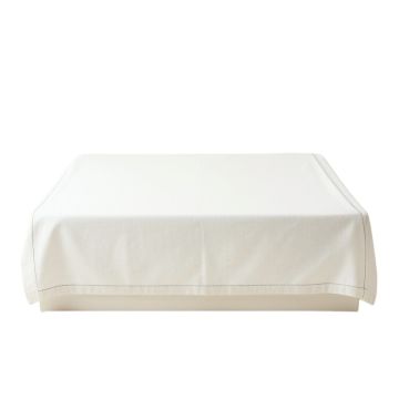 Clay Bluff Flat Bed Sheet - White