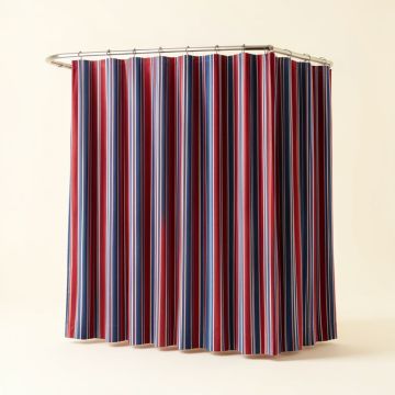 Benjamin Striped Single Shower Curtain (synthetic illustration; no displayed measurements)