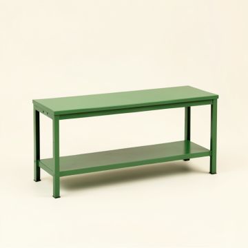 Cedar Arc Narrow Outdoor Storage Bench (synthetic illustration; no displayed measurements)