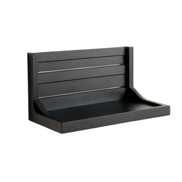 Meadow Edge Wall-Mounted Entryway Organizer Shelf - Black