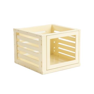 Slate Brook Empty Furniture-Style Pet Crate - Cream