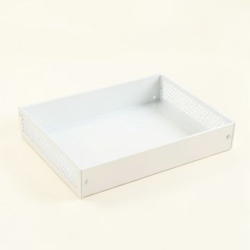 Holly Canyon Empty Under-Desk Cable Tray - White (synthetic illustration; no displayed measurements)