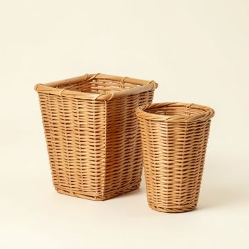 Abrahams 2 - Piece Wicker/Rattan Pot Planter Set (synthetic illustration; no displayed measurements)