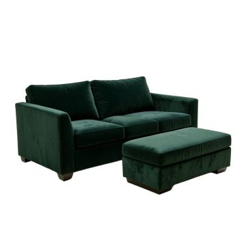 Bodily 103 '' Wide Velvet Reversible Sofa & Chaise With Ottoman