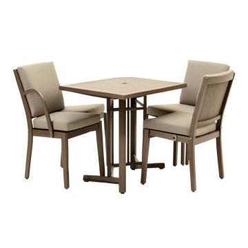 Pescara 3 Piece Bar Height Dining Set With Cushions