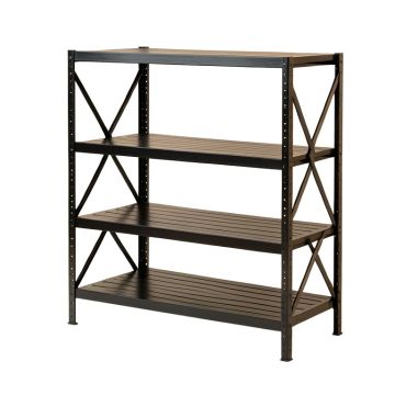 Juniper Crest Empty Seed-Starting Shelving Unit Without Lights - Black