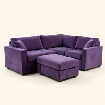 Neysa 103 '' Wide Velvet Sofa & Chaise (synthetic illustration; no displayed measurements)