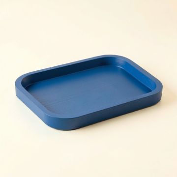 Moss Crest Serving Tray - Blue (synthetic illustration; no displayed measurements)