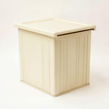 Laurel Bend Closed Outdoor Storage Box - Cream (synthetic illustration; no displayed measurements)