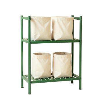 Lake Dale Laundry Sorting Station With Plain Removable Bags - Green
