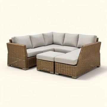 Deminous Patio Sectional With Cushions (synthetic illustration; no displayed measurements)