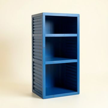 Bay Crossing Narrow Cubby Tower - Blue (synthetic illustration; no displayed measurements)