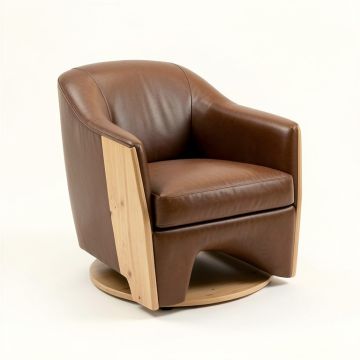 Wilmore 30 '' Wide Swivel Barrel Chair (synthetic illustration; no displayed measurements)