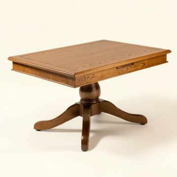 57 '' Oak Period Poker Table (synthetic illustration; no displayed measurements)